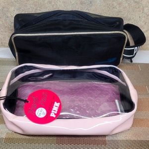 Bundle 2 PINK cosmetic bags